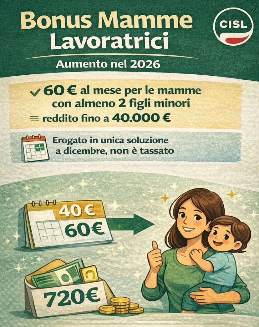 bonus mamme 2026