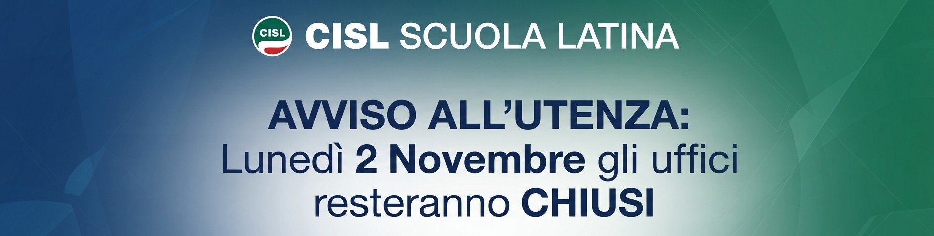 Chiusura 2 novembre